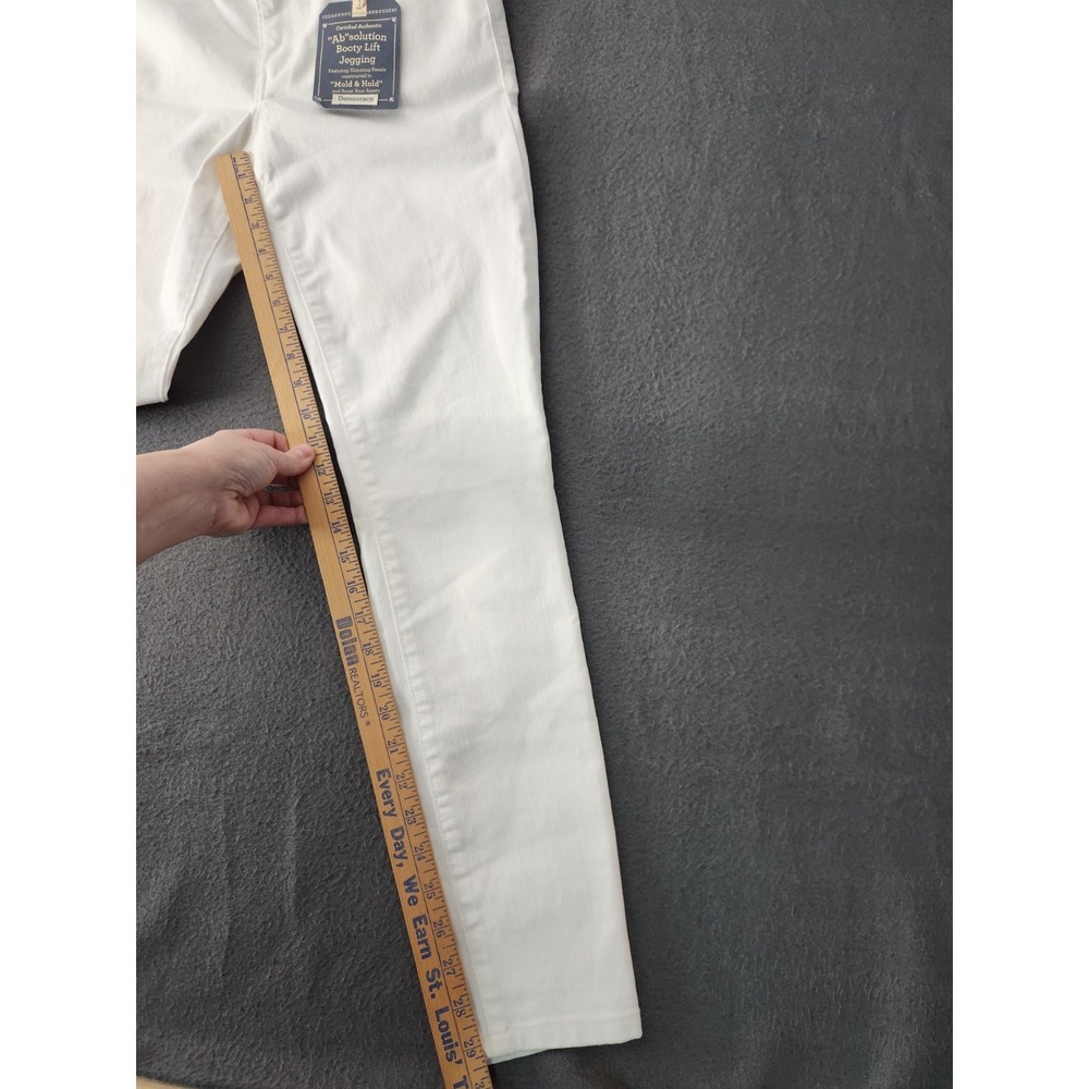Democracy Ab Solution Itty Bitty Booty Lift Jegging White Slimming Size 4 NWT - Picture 7 of 13
